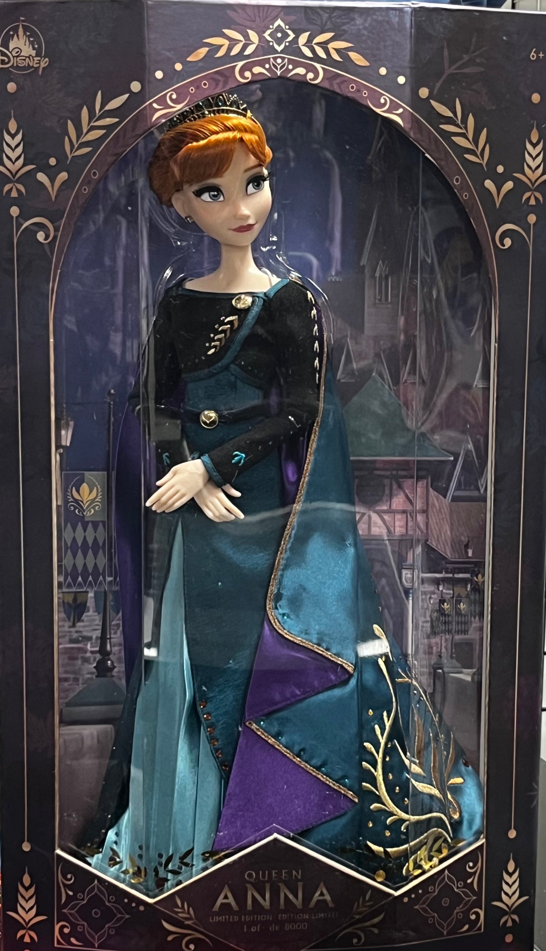 Disney Limited Edition Queen Anna doll from Frozen 2 in collector's box with coronation gown
