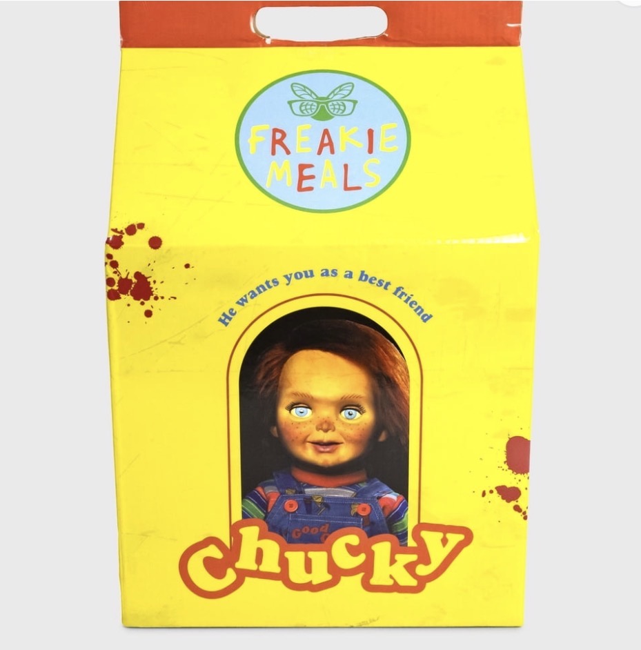 Freakie Meals Chucky gift set front packaging by Culturefly