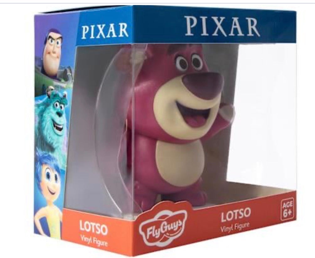 Pixar FlyGuys Lotso vinyl figure in collector box packaging